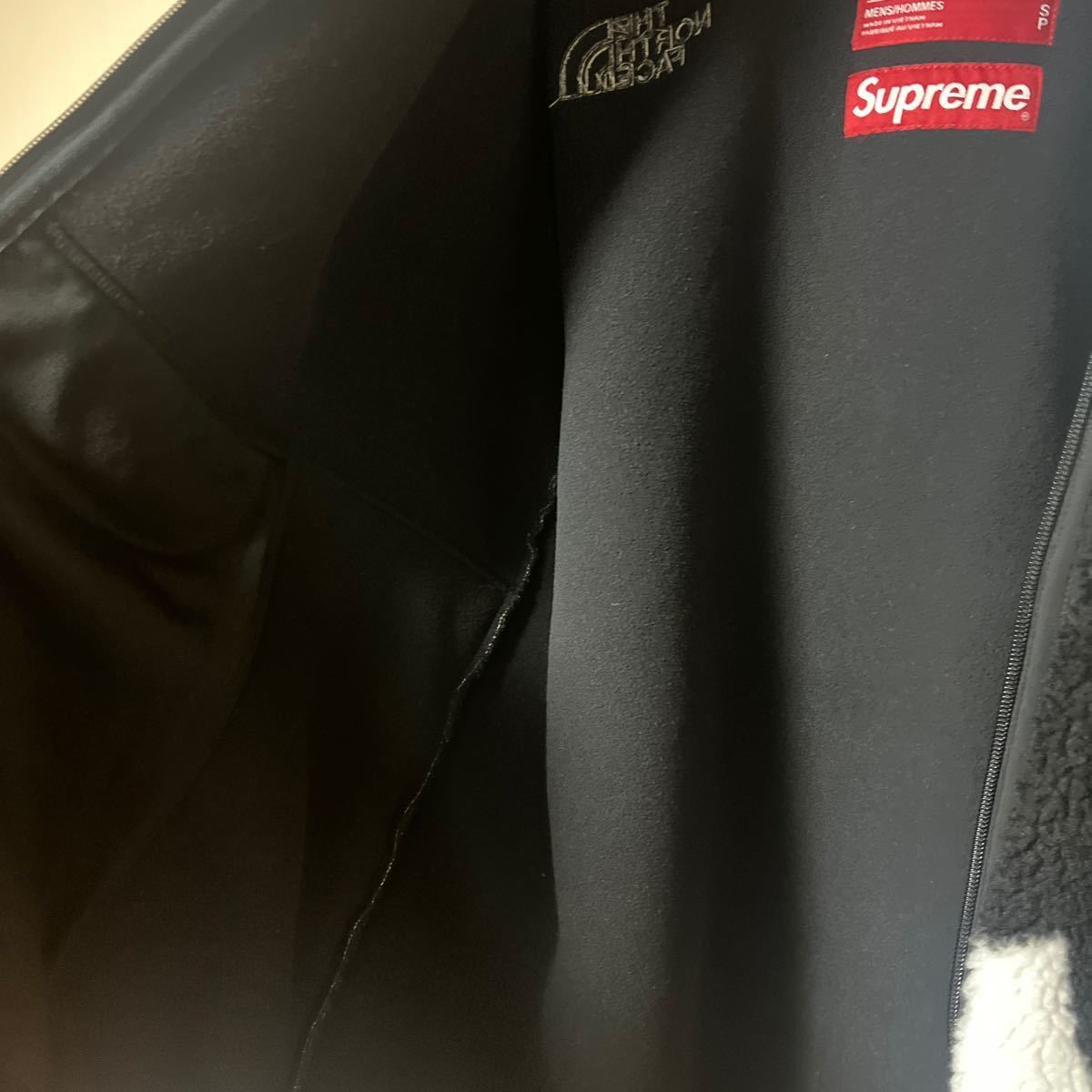 ほぼ未使用 Sサイズ シュプリーム ノースフェイス　Sロゴ　フリース レシート有　supreme the north face s logo フーディhoodie 黒　black_画像6