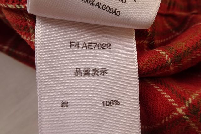 Columbia/ Colombia /F4 AE7022/ long sleeve flannel shirt / button down / check pattern / wool feather ... exist cotton material / outdoor / red / red /S size (12/8R5)