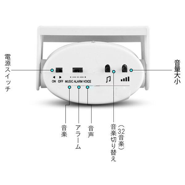 人感 チャイム アラーム お知らせ 自動 感知 センサー ３２音楽 電池 警告 警報 来客 人感センサー SEKIGAICHIME_画像5