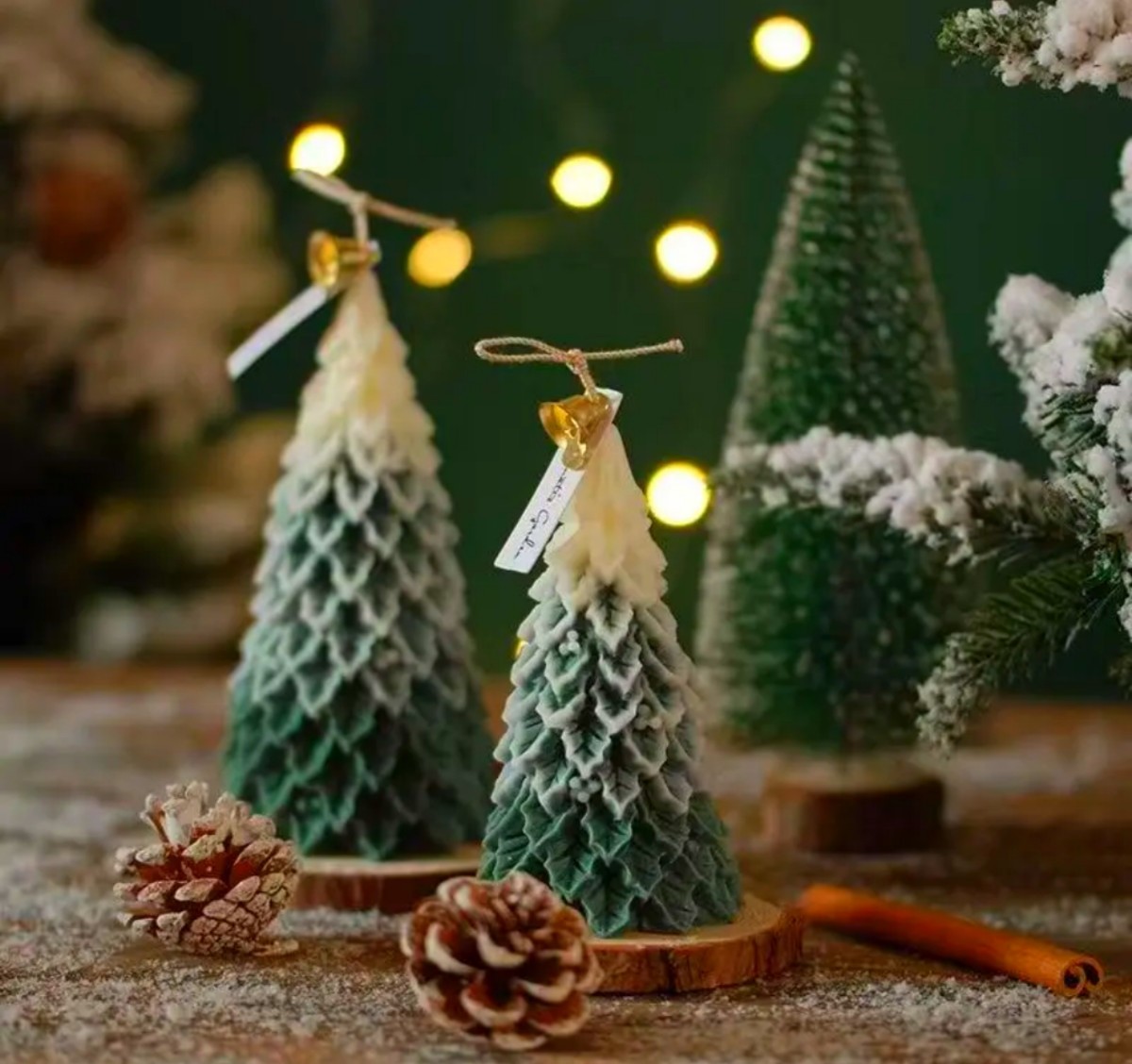 ③　クリスマスツリー　クリスマス　クリスマスキャンドル　キャンドル　キャンドル型　キャンドルモールド　シリコンモールド　型　韓国