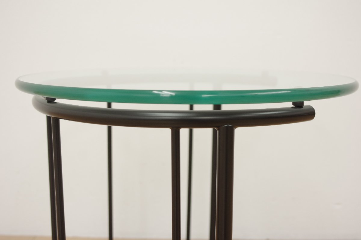 展示品 フクラ HUKLA ガラステーブル TMRB Sサイズ センターテーブル 円卓 丸テーブル サイドテーブル 新品約11万 モダン シンプル_画像6