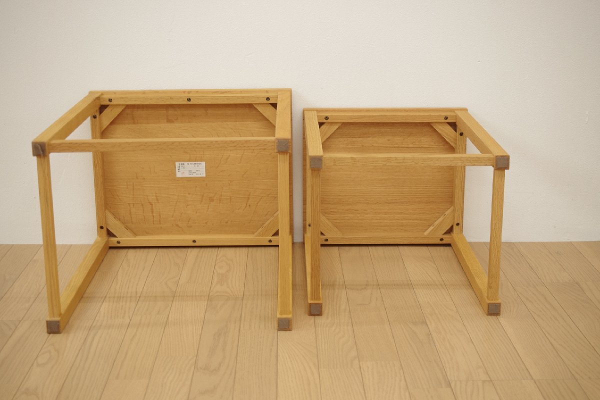 Yahoo!オークション - 展示品 KASHIWA 柏木工 ネストテーブル Yahoo!オークション - 展示品 KASHIWA 柏木工 ネストテーブル