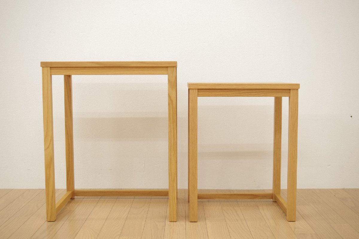 Yahoo!オークション - 展示品 KASHIWA 柏木工 ネストテーブル Yahoo!オークション - 展示品 KASHIWA 柏木工 ネストテーブル