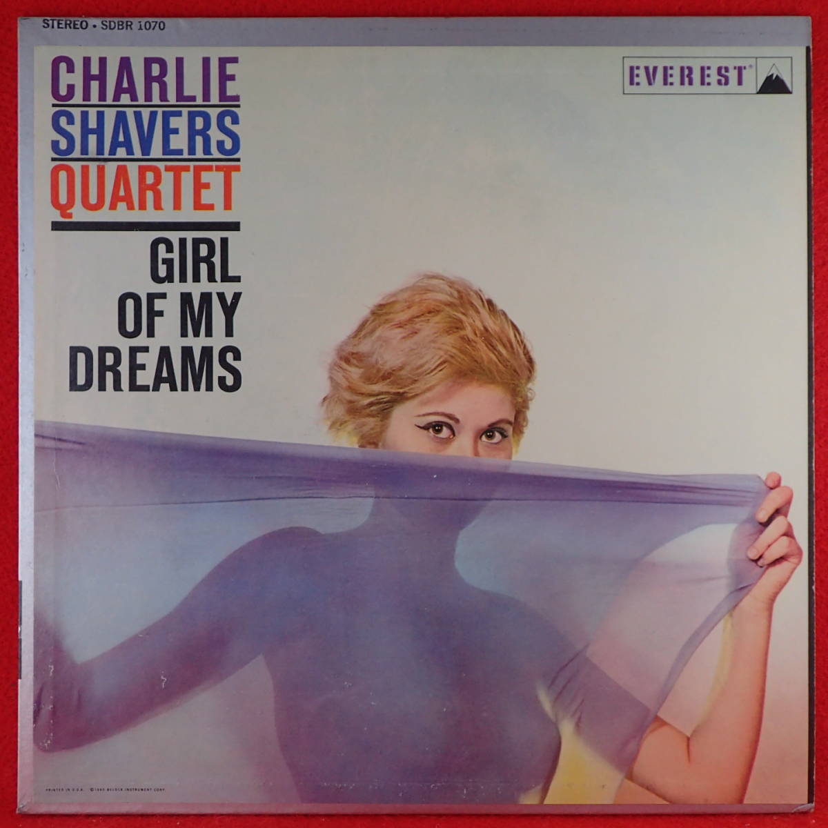 1円開始★神洗浄【超メガレア★USオリジナル準美品 EVEREST】★CHARLIE SHAVERS QUARTET/Girl Of My Dreams★RAY BRYANT★美女ジャケ最高峰_画像1