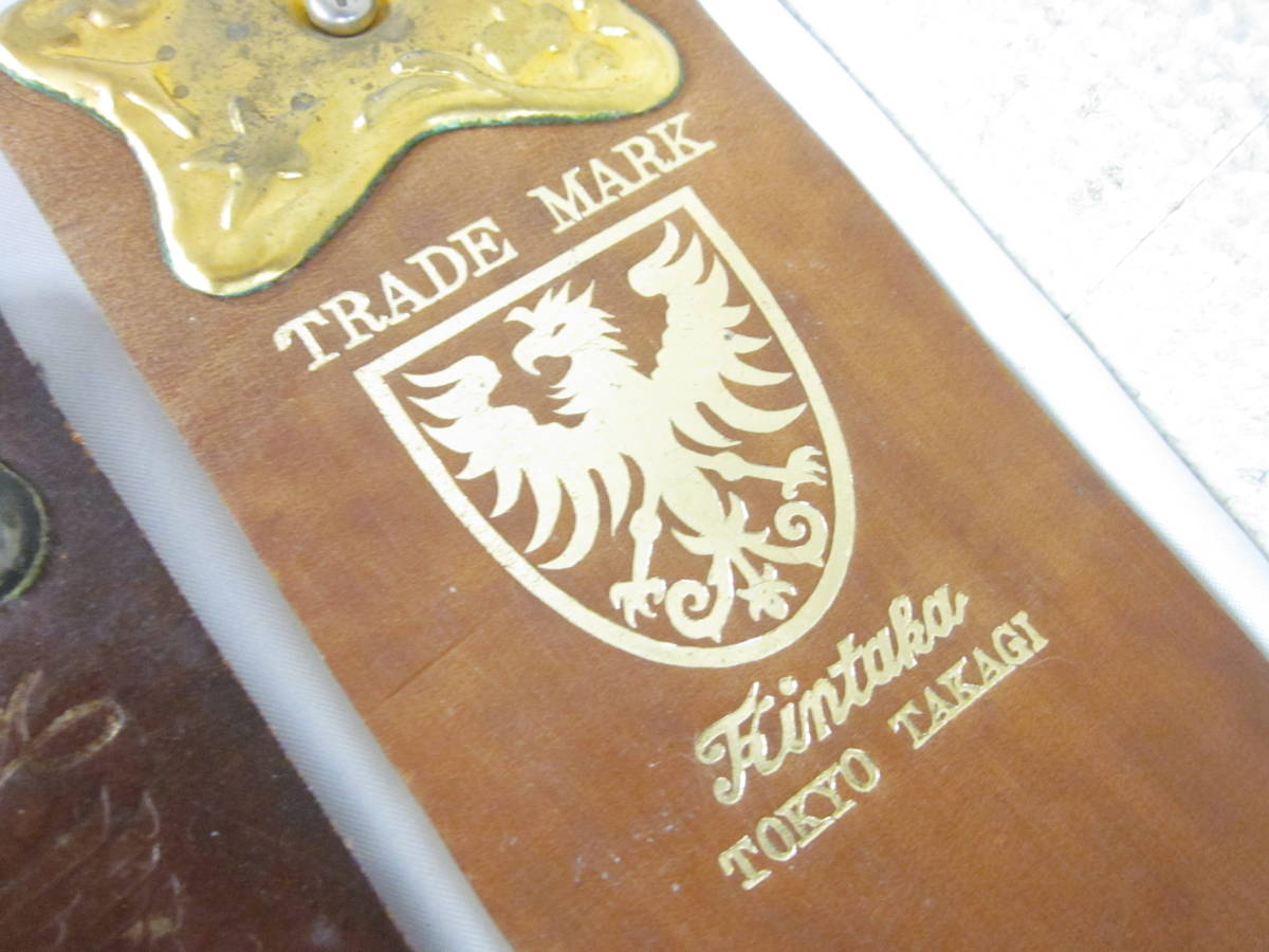 B. レザーストラップ 革砥 KINTAKA NICHIRI TRADE MARK 等 8点 まとめてセット 理容器具 床屋 7012168011_画像4