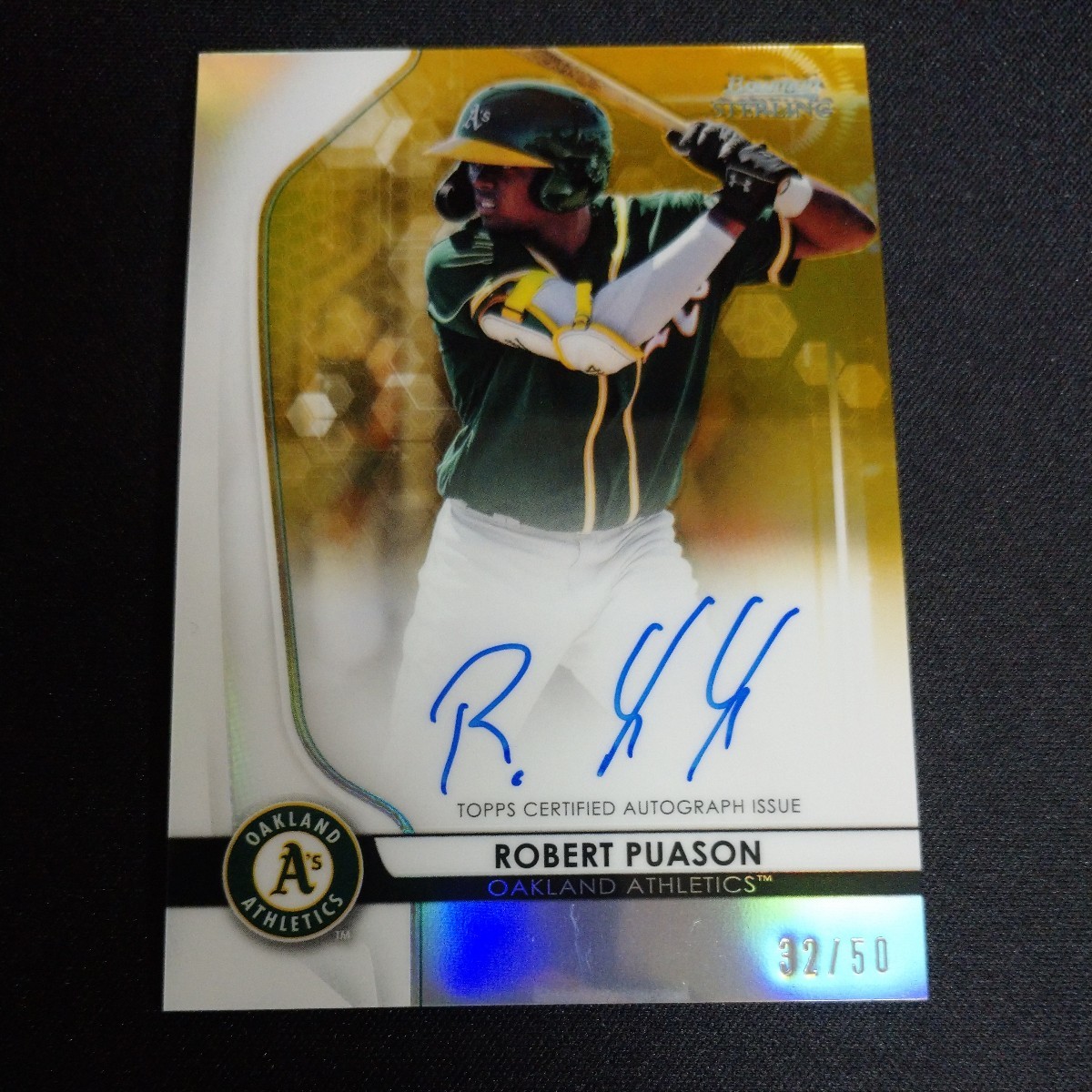 2020 Topps Bowman Sterling Robert Puason Auto /50_画像1