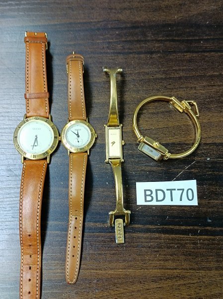 BDT70　腕時計　部品取り　ジャンク品　おまとめ4点　GUCCI　グッチ_画像1