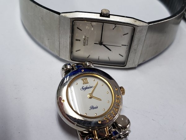 MDT6　ジャンク品　時計　腕時計　おまとめ　部品取り　SEIKO　FOSSIL　COACH　ALBA　_画像3