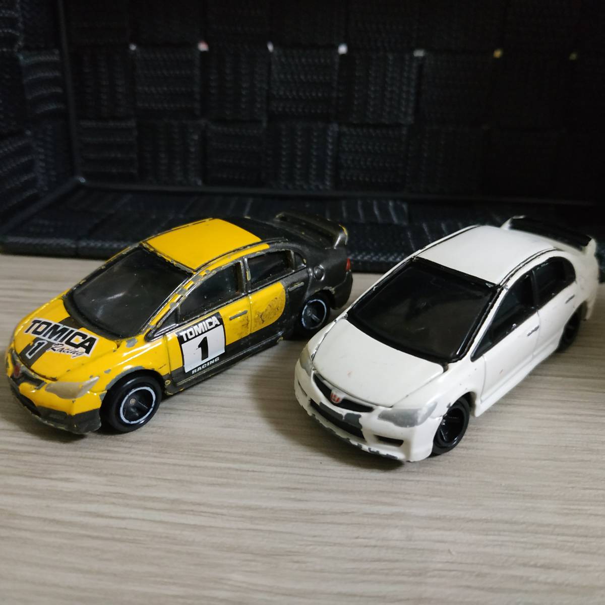  原文:トミカ シビック FD2 セット物 ジャンク Tomica Honda Civic (Worldwide shipping)