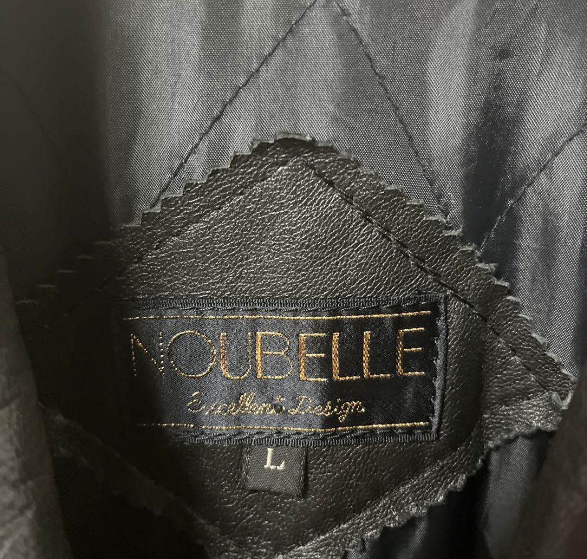 NOUBELLE レザー カーコート レザージャケット 中綿 本革 NOUBELLE レザー カーコート レザージャケット 中綿 本革
