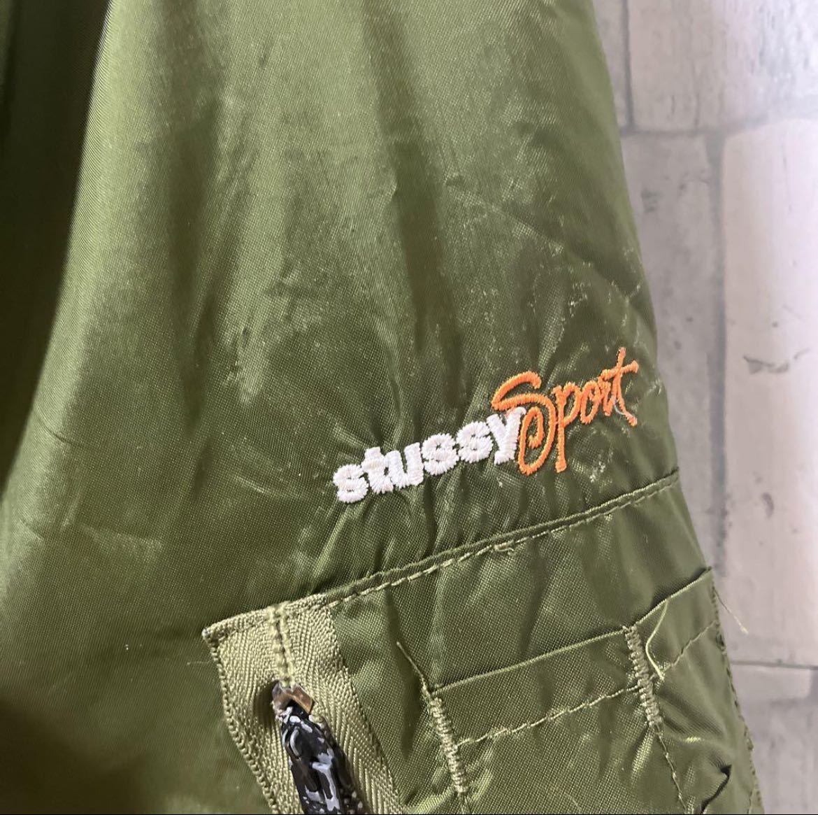 OLD STUSSY オールド ステューシー ステューシー スポーツ MA-1 フライトジャケット SPIEWAK スピワック USA製 90s 90年代 刺繍ロゴ M_画像4