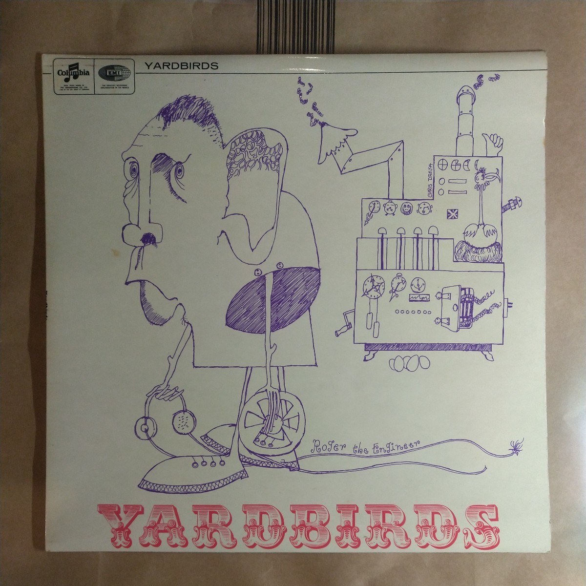 ヤードバーズ「the yardbirds Roger the engineer」英LP 1976年版 album★★blues rock jeff beck_画像1