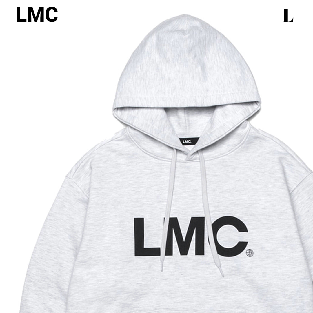 L 新品【LMC BASIC OG HOODIE LH.GRY エルエムシー ベーシック フーディー ロゴ パーカー 韓国 韓流 メンズ レディース ユニセックス】_画像1