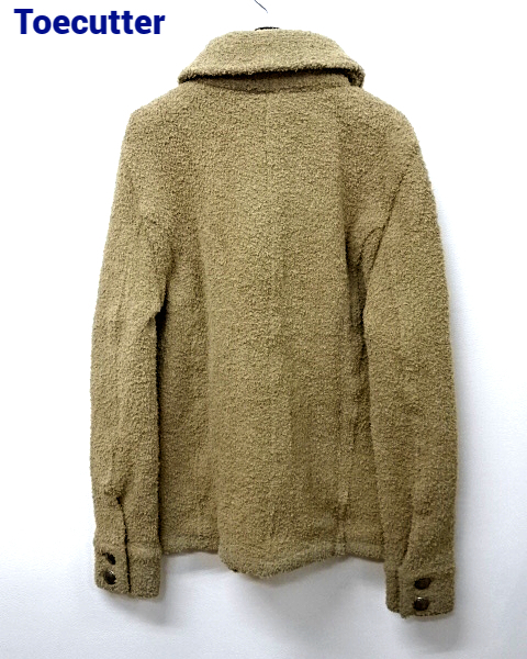 S ￥27,300【Toecutter BABY HAIR Jacket BEIGE トゥーカッター ベイビーヘア ジャケット もこもこ コンチョボタン ベージュ】_画像3