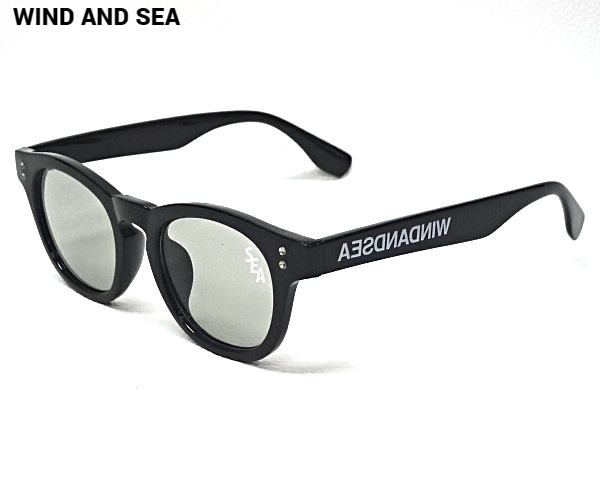 新品【YOU AND SEA-WDS CUSTOM SUNGLASS BLACK / Gray WIND AND SEA サングラス ウィンダンシー サングラス 黒ぶち グレーレンズ 眼鏡】_画像1