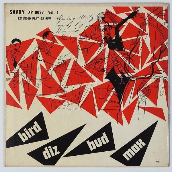 ★Bird/Diz/Bud/Max★Vol. 1 US-SAVOY XP 8197 (mono) 廃盤EP !!!_画像1