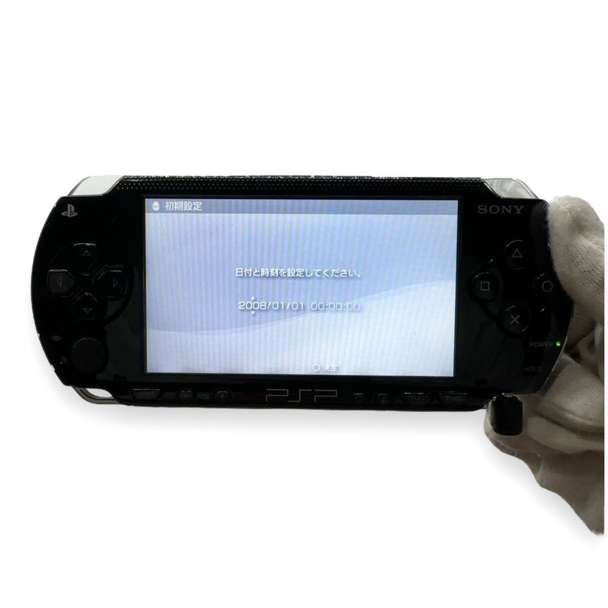 極美品 SONY PlayStation Portable PSP-1000 本体 ブラック GIGA PACK _画像2