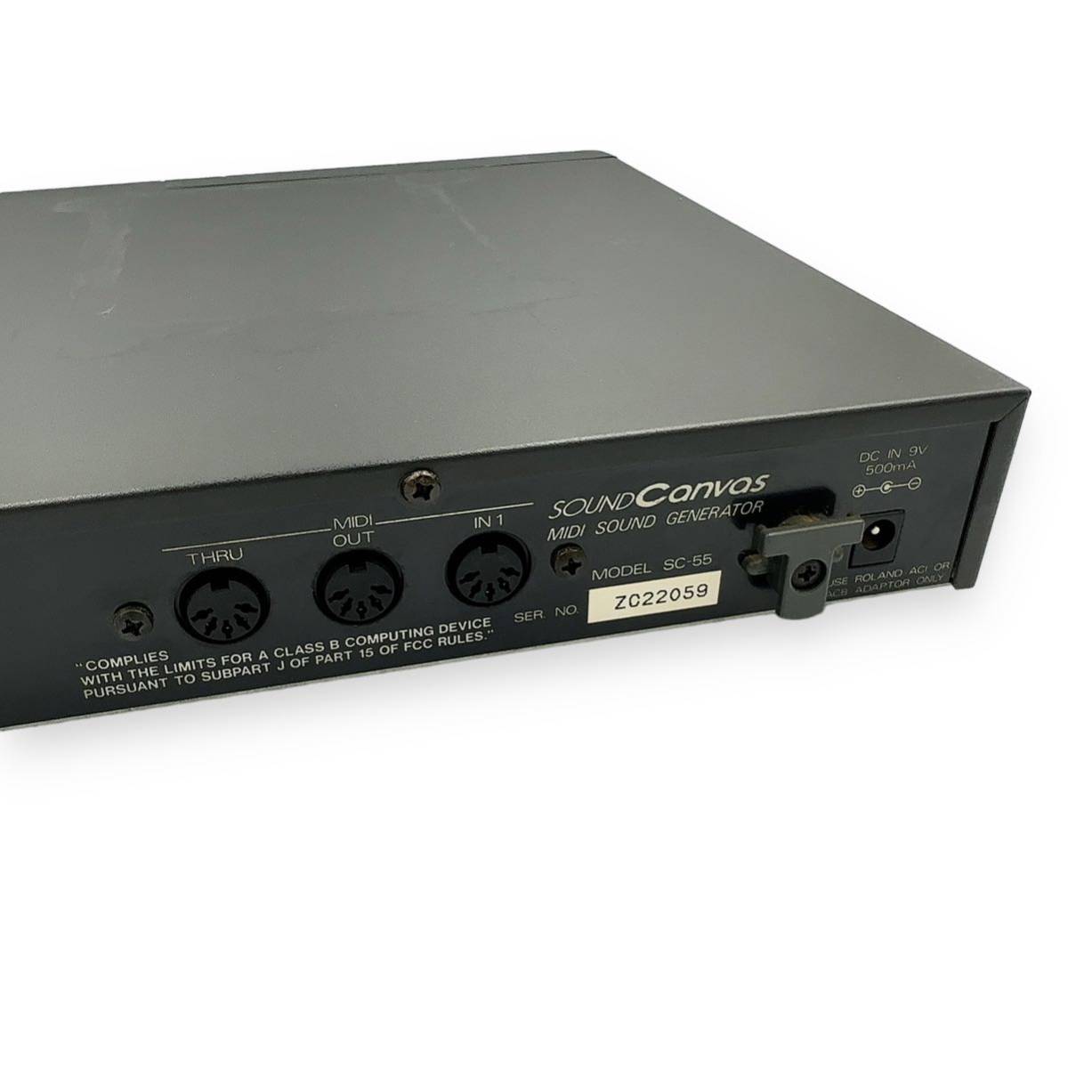 Roland ローランド SOUND CANVAS SC-55 音源モジュール 通電確認済み 現状品_画像6