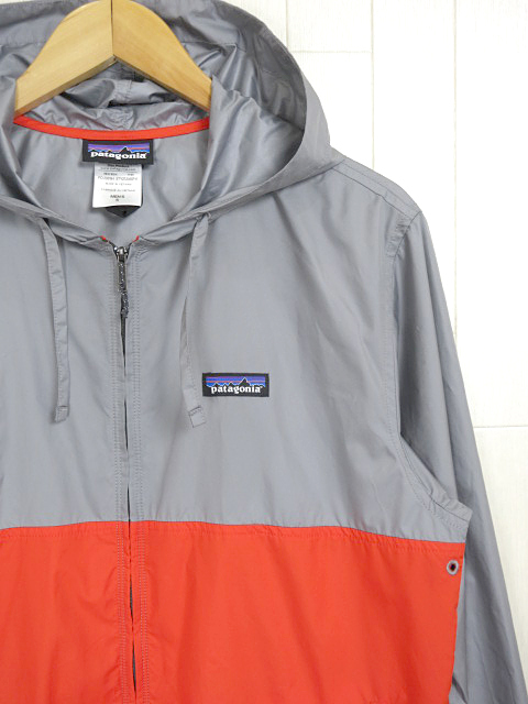 パタゴニア patagonia ライト＆バリアブルフーディー ナイロンジャケット 27235SP15 シルバーグレー系 レッド size メンズ S_画像3