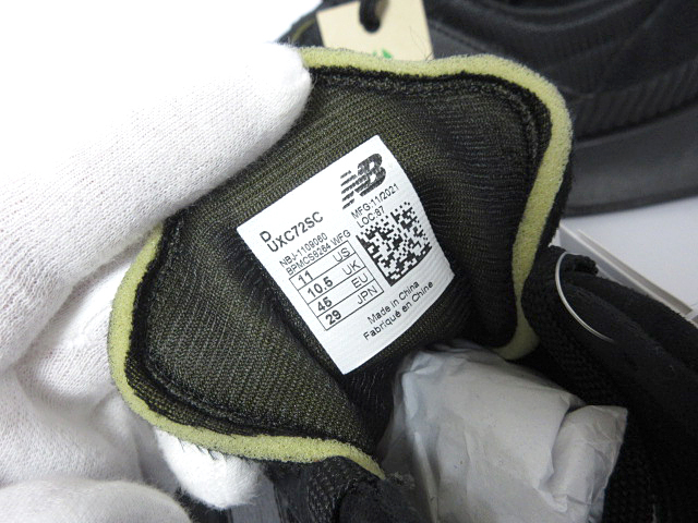 ニューバランス New Balance スニーカー UXC72SC ブラック size JPN 29.0 D width メンズ_画像9