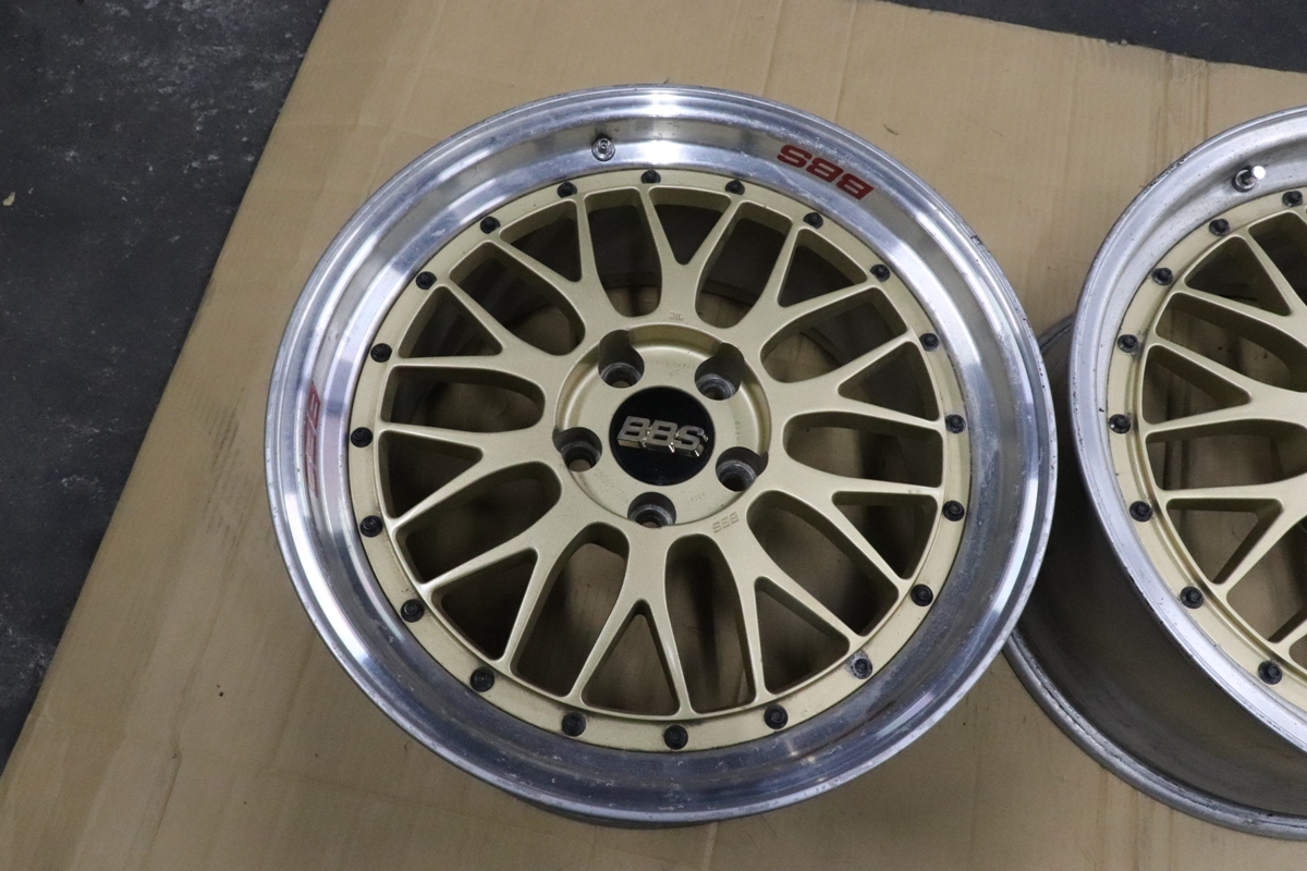 １円～　ＢＢＳ　ＬＭ　ゴールド　9.5+38　２本_画像2