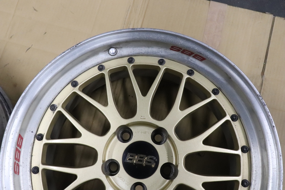 １円～　ＢＢＳ　ＬＭ　ゴールド　9.5+38　２本_画像6