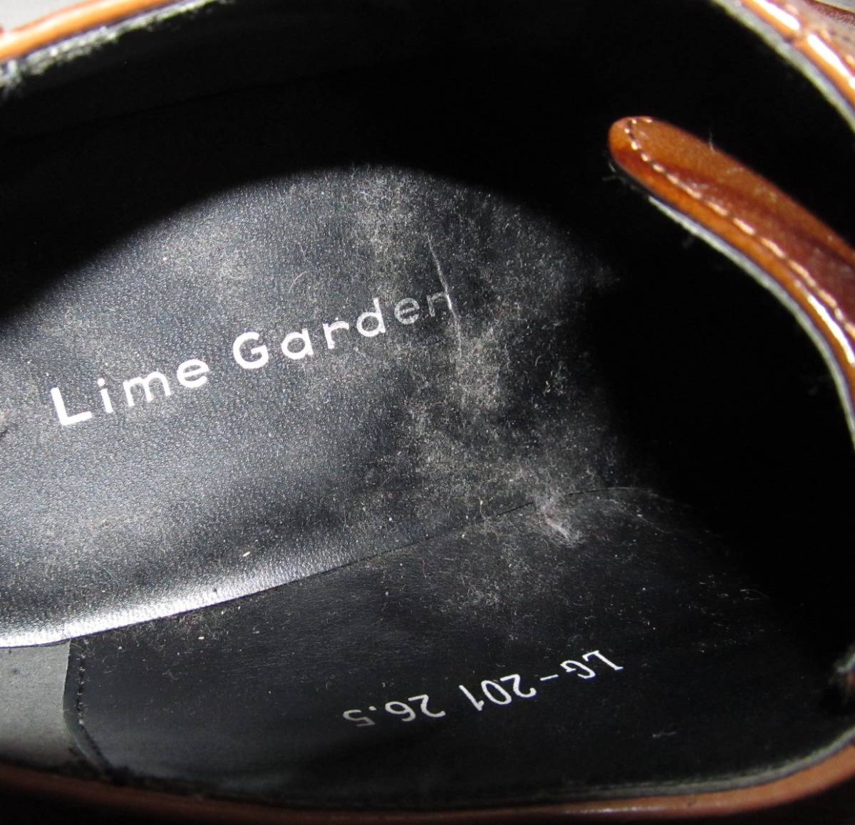 １度使用美品,Lime Garden(ライムガーデン)のストレートチップシューズ,26.5-27.5cm