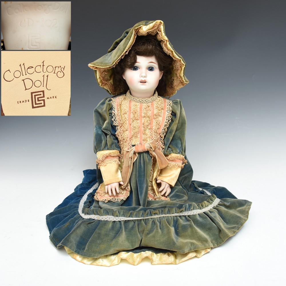 ※ダメージ有 Collectors Doll コレクターズドール ジュモー JUMEAU ビスクドール CD-102 国産 人形 日本アンティックギャラリー　 z6129a