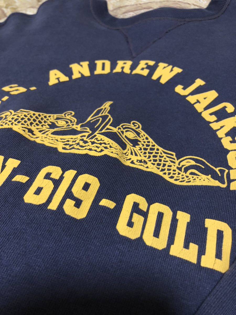 WARE HOUSE Lot 401 U.S.S.ANDREW JACKSON ウェアハウス　両V ウエアハウス　セットインスウェット スエット ミリタリー 両Vガゼット_画像6