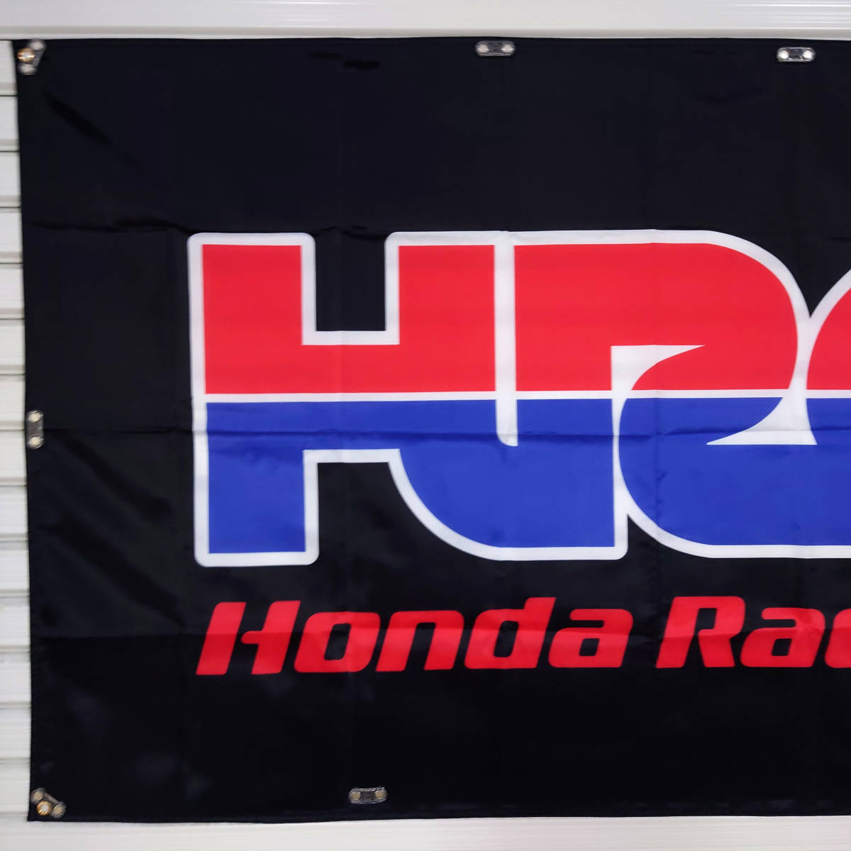 HRC フラッグ P65 90cm×150cm 【両面印刷】旗 看板 バナー HONDA ガレージ ポスター ホンダ Racing TEAM CBR 1000RR-R CB スーパーバイク_画像4