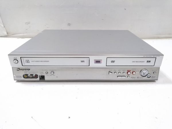 ♪動作品 Pioneer パイオニア DVR-RT7H VHS/HDD/DVD レコーダー 2005年製 A120207G @100♪_画像2