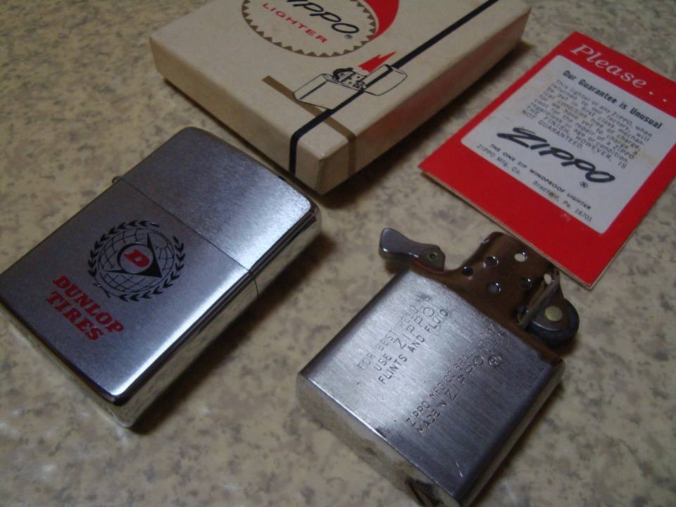 ZIPPO DUNLOP ダンロップ タイヤ 1968年製 ケース入り 未使用 ビンテージ_画像10