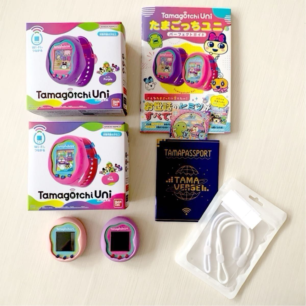 Tamagotchi Uni たまごっちユニ パープル ピンク 2台セット Tamagotchi Uni たまごっちユニ パープル ピンク 2台セット
