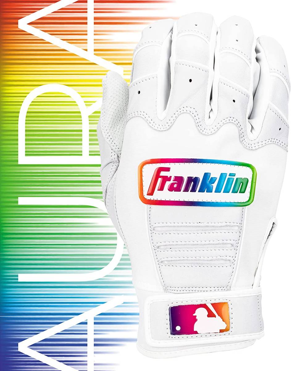 2024年★☆送料無料★USA限定レインボーロゴ★Franklinフランクリン☆MLB CFX Pro AURAバッティンググローブ ☆L☆新品