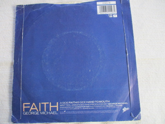 GEORGE MICHAEL 7！FAITH, HAND TO MOUTH, UK 7インチ EP 45_画像2