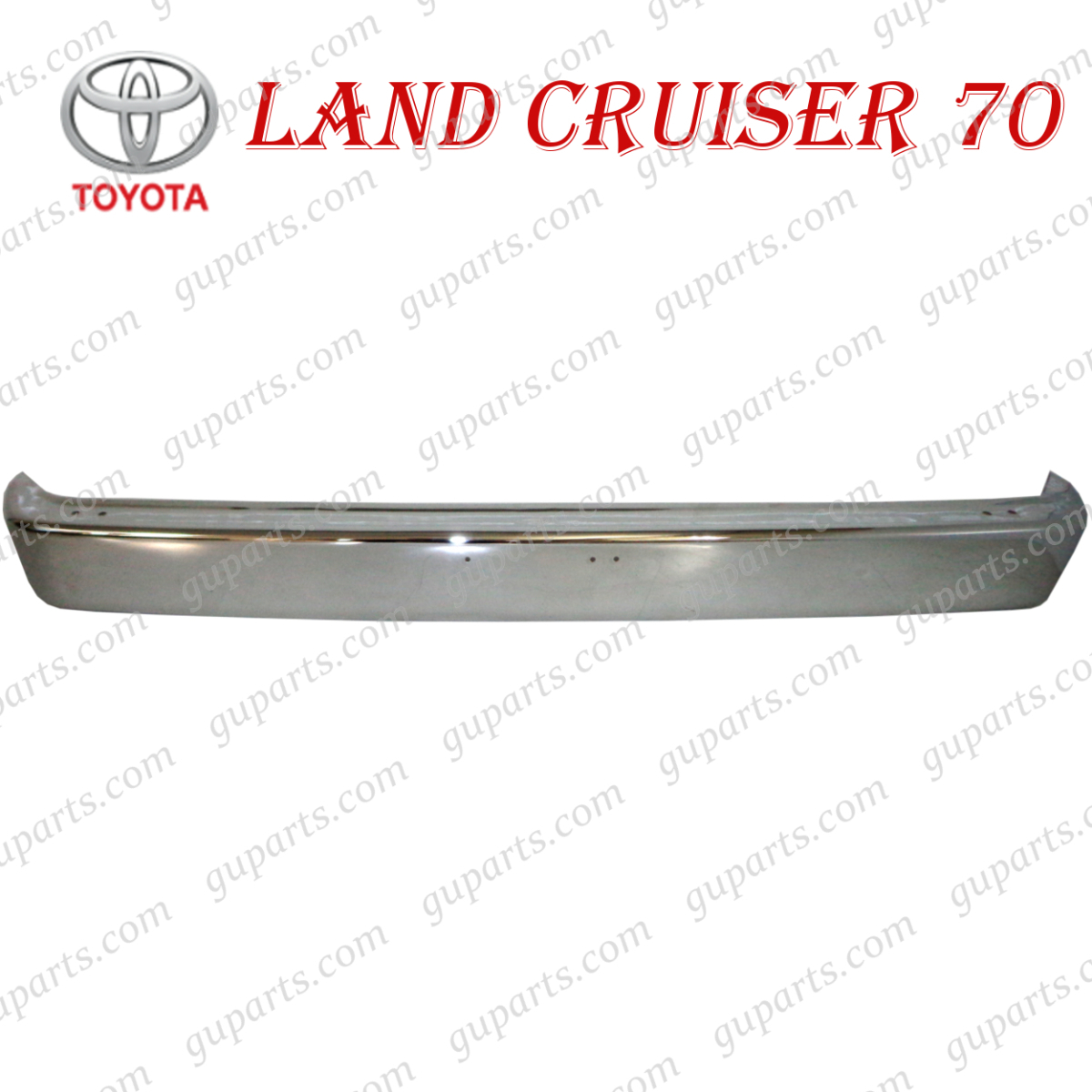  Toyota Land Cruiser 70 series front bumper chrome plating after market H2/1~H16/8 PZJ70 PZJ70V PZJ77V 52101-60090 53301-60100