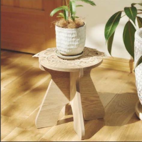 ラウンドスツール　木製　花台　ジャグスタンド　キャンプ 組み立て　椅子　サイドテーブル　インテリア　丸椅子_画像3