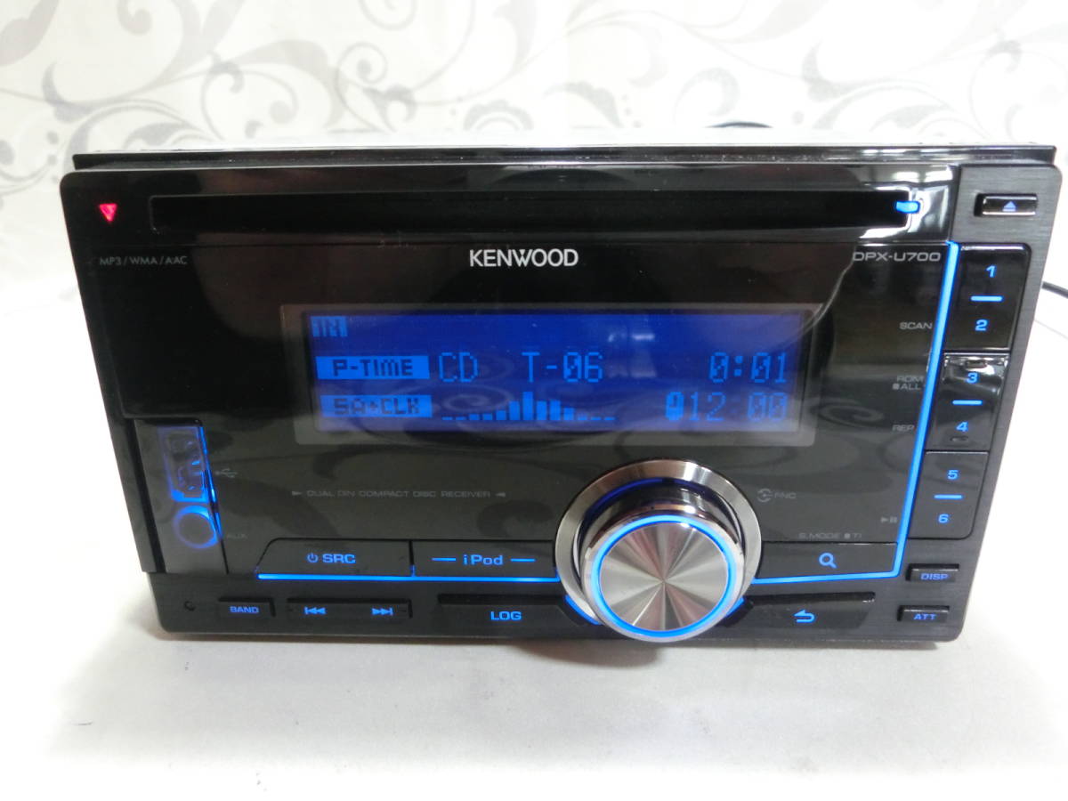 KENWOOD ケンウッド オーディオ デッキ 2DIN DPX-U700 動作OK_画像3