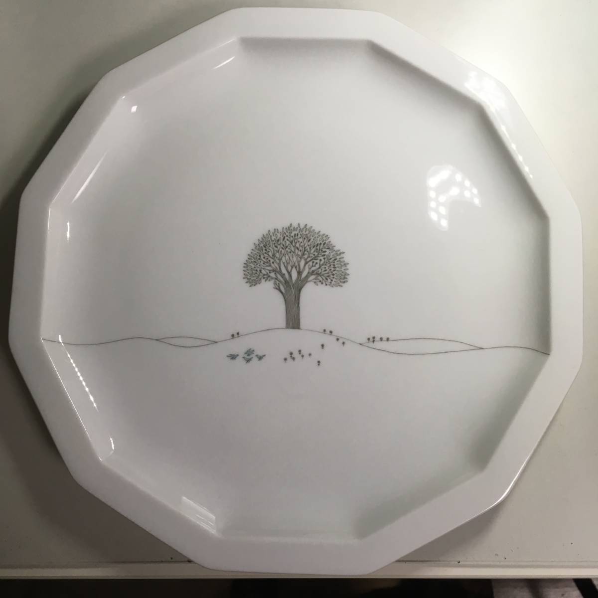 新品、ローゼンタール、ウィンタージャーニー(冬の旅)ディナー皿、サイズ:直径26cm.3_画像1