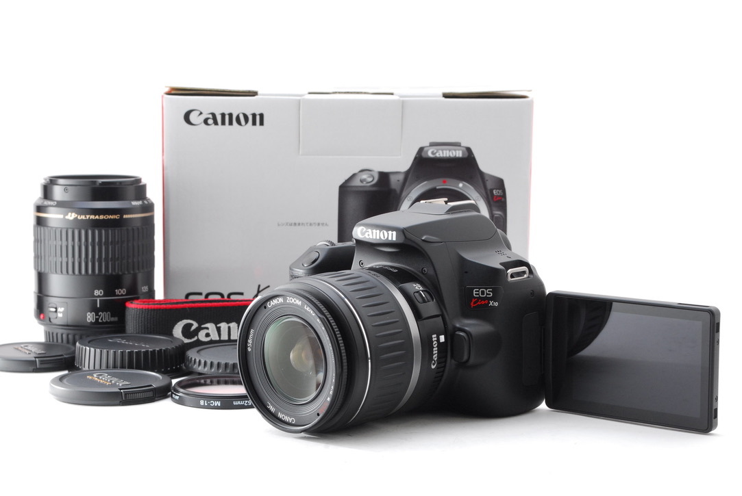 Canon キヤノン EOS Kiss X10 ダブルズームキット 新品SD32GB付き_画像1