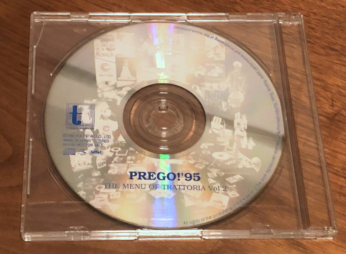 CD★PREGO!’95 THE MENU OF TRATTORIA Vol.2・プロモーションCD★非売品・TORATORIA・HI-5165★_画像1