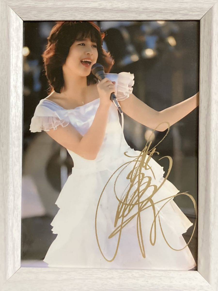[ бесплатная доставка ] Matsuda Seiko рама имеется фотографии звезд фотография печать знак автограф 