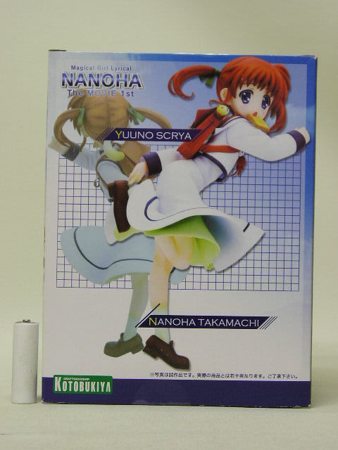 [ used ]# Kotobukiya Magical Girl Lyrical Nanoha THE MOVIE 1st 1/8 height block .. is uniform figure 