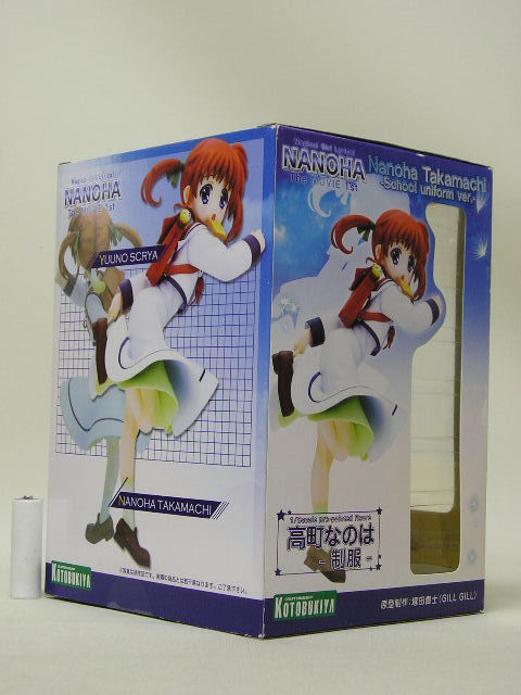 [ used ]# Kotobukiya Magical Girl Lyrical Nanoha THE MOVIE 1st 1/8 height block .. is uniform figure 