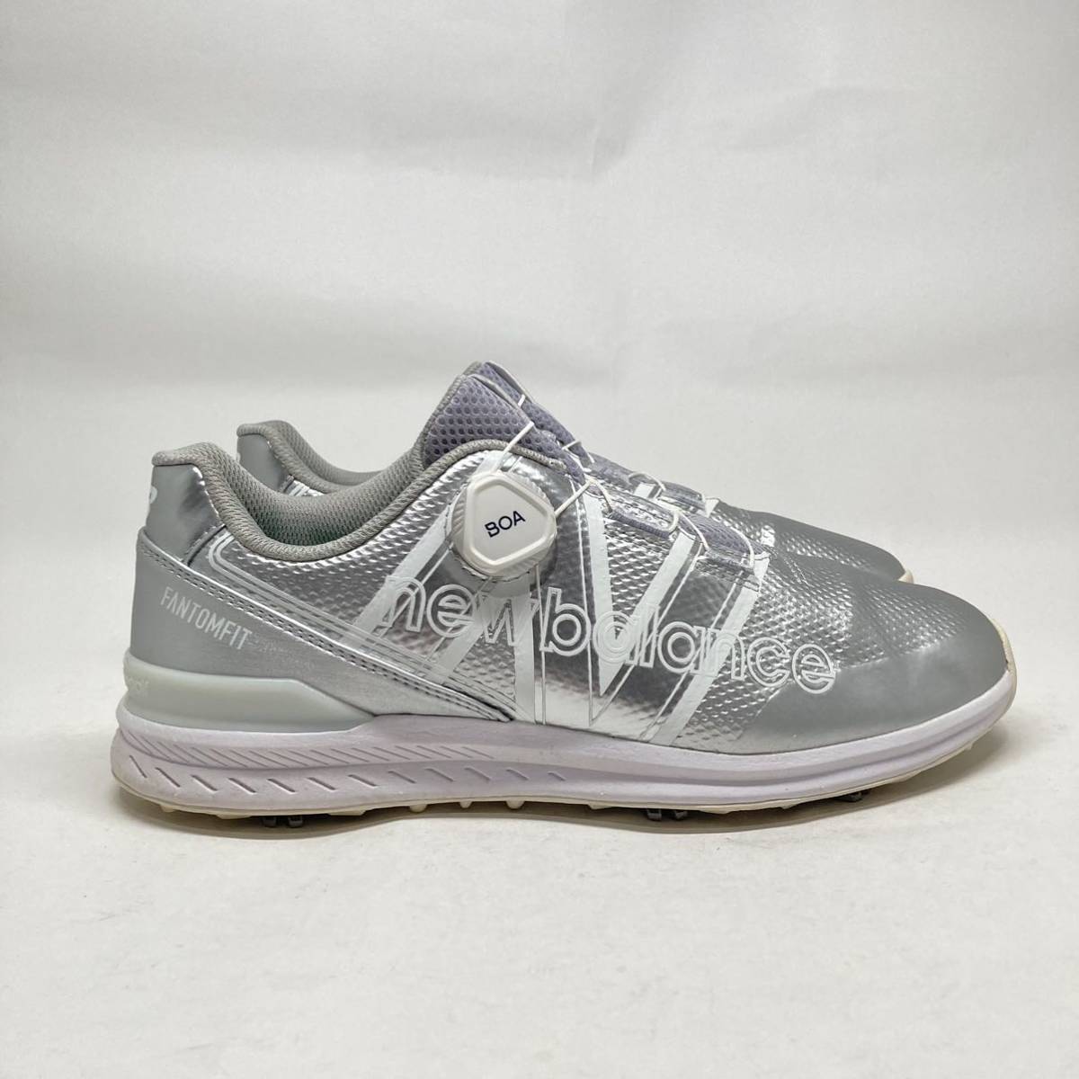 即決!定番! newbalance UGBF996S シルバー 25cm / ニューバランス ゴルフシューズ_画像8