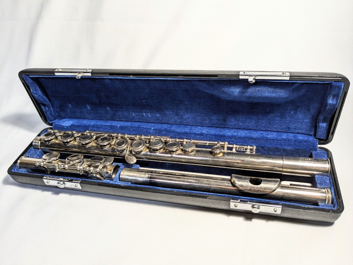 1円スタート　フルート パール ハードケース 管楽器 Pearl 楽器nc-96en made in japan 日本製　吹奏楽　クラシック　入門　初心者　_画像1