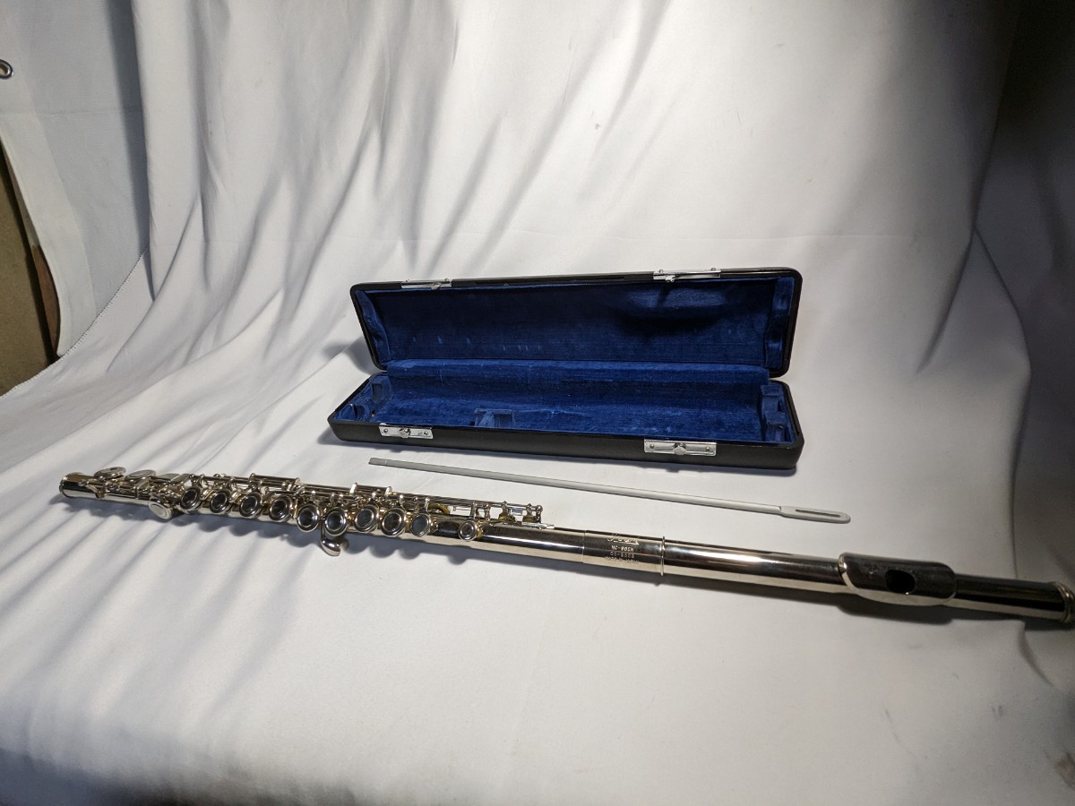 1円スタート　フルート パール ハードケース 管楽器 Pearl 楽器nc-96en made in japan 日本製　吹奏楽　クラシック　入門　初心者　_画像8