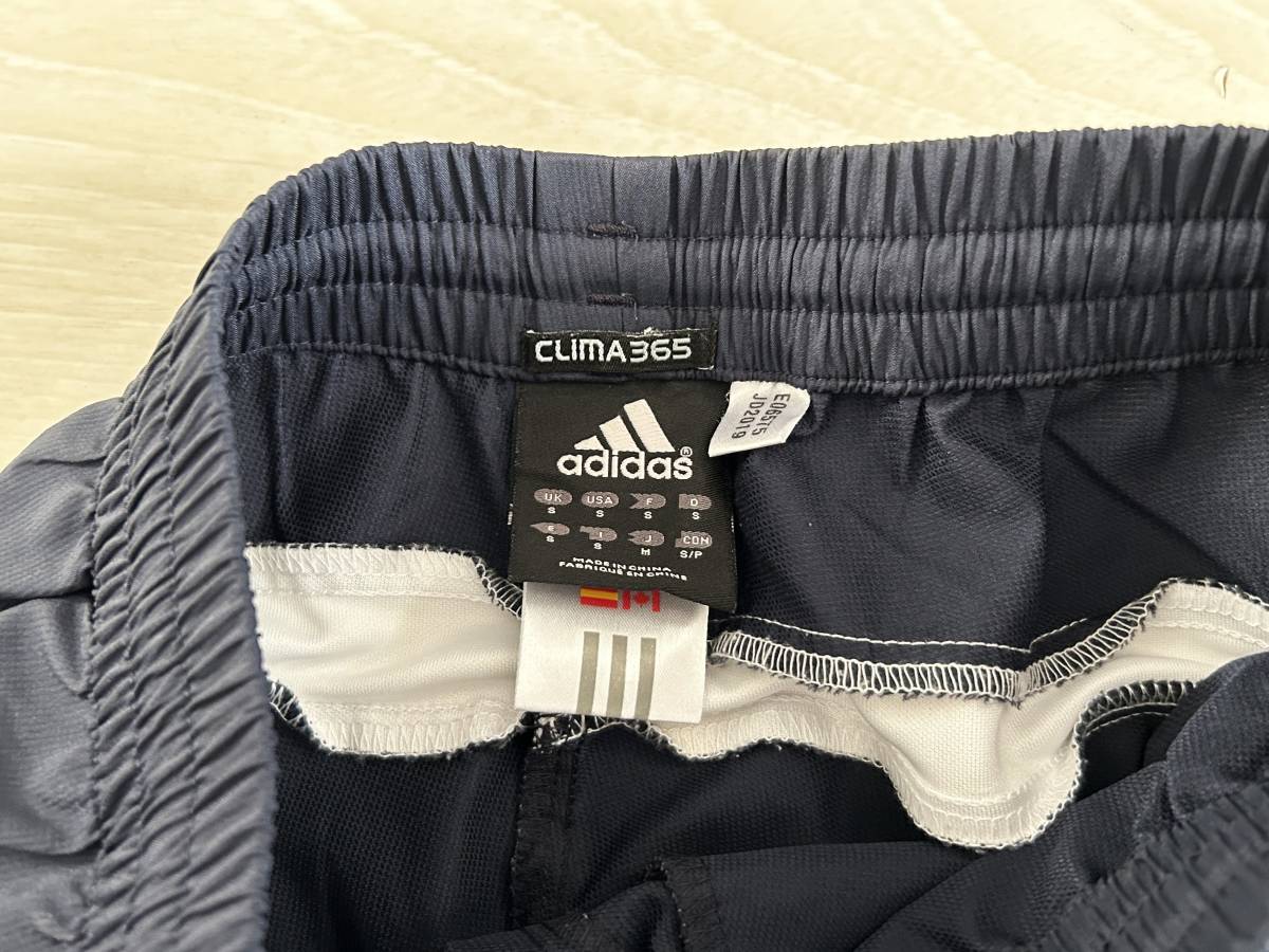 ★アディダス adidas Clima365 ストレッチ ロングパンツ 紺 薄手 Mサイズ★_画像3