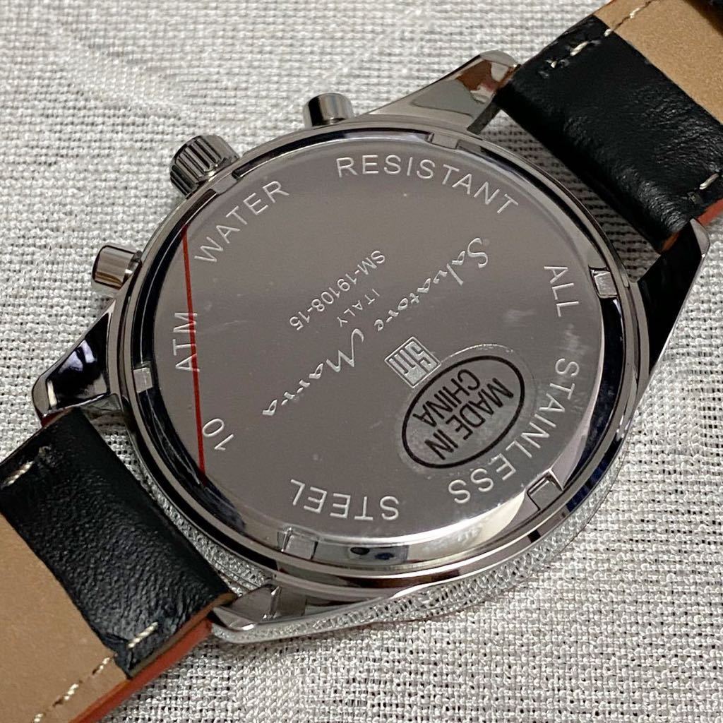 Salvatore Marra サルバトーレマーラ メンズ腕時計　クロノグラフ 42mm SM19108 ブラック 新品未使用　_画像8