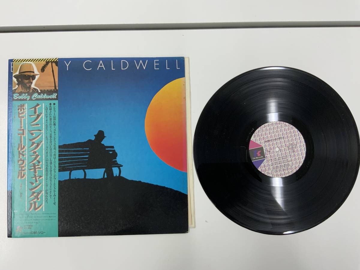 C16368◆CBSソニー LPレコード　BOBBY CALDWELL ボビー・コールドウェル EVENING SCANDAL イブニング・スキャンダル 中古 ◆_画像1